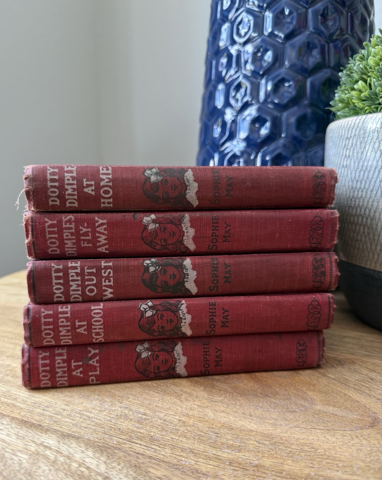 Sophie May Dotty Dimple Series 5 Vol Hardcover Illustrated Lee & Shepard 1896