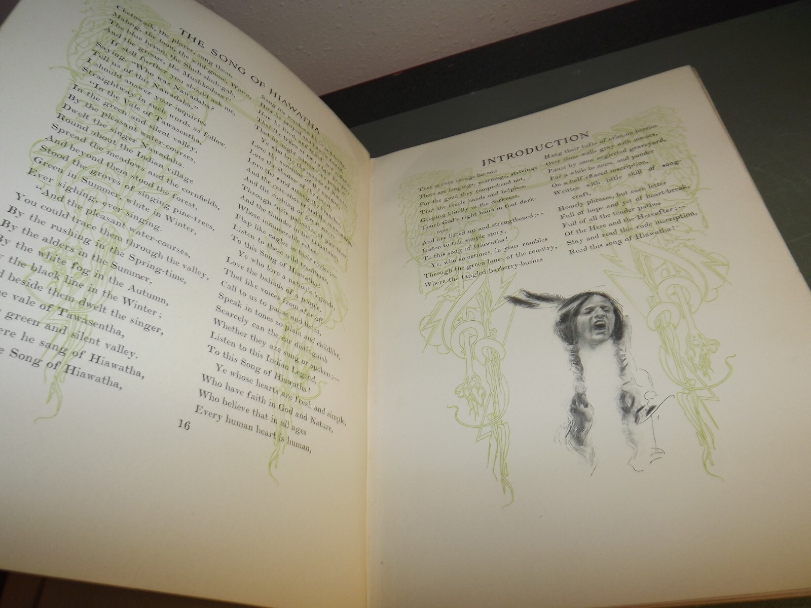 1906 Song of Hiawatha by Longfellow, Harrison Fisher illustrations