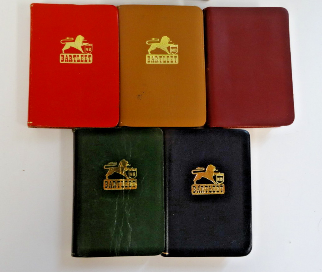 VINTAGE BARTLETT MIDGET SET BOXED DICTIONARIES ENG./ITALIAN/SPANISH/FRENCH