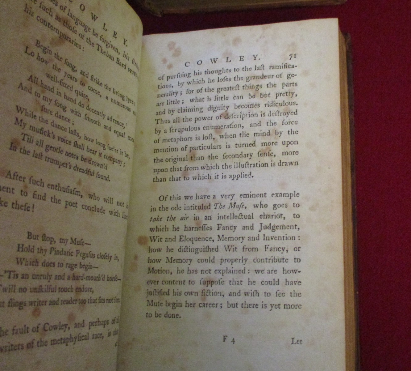Lives of the Most Eminent English Poets by Samuel Johnson (1790) Four-Volume Set