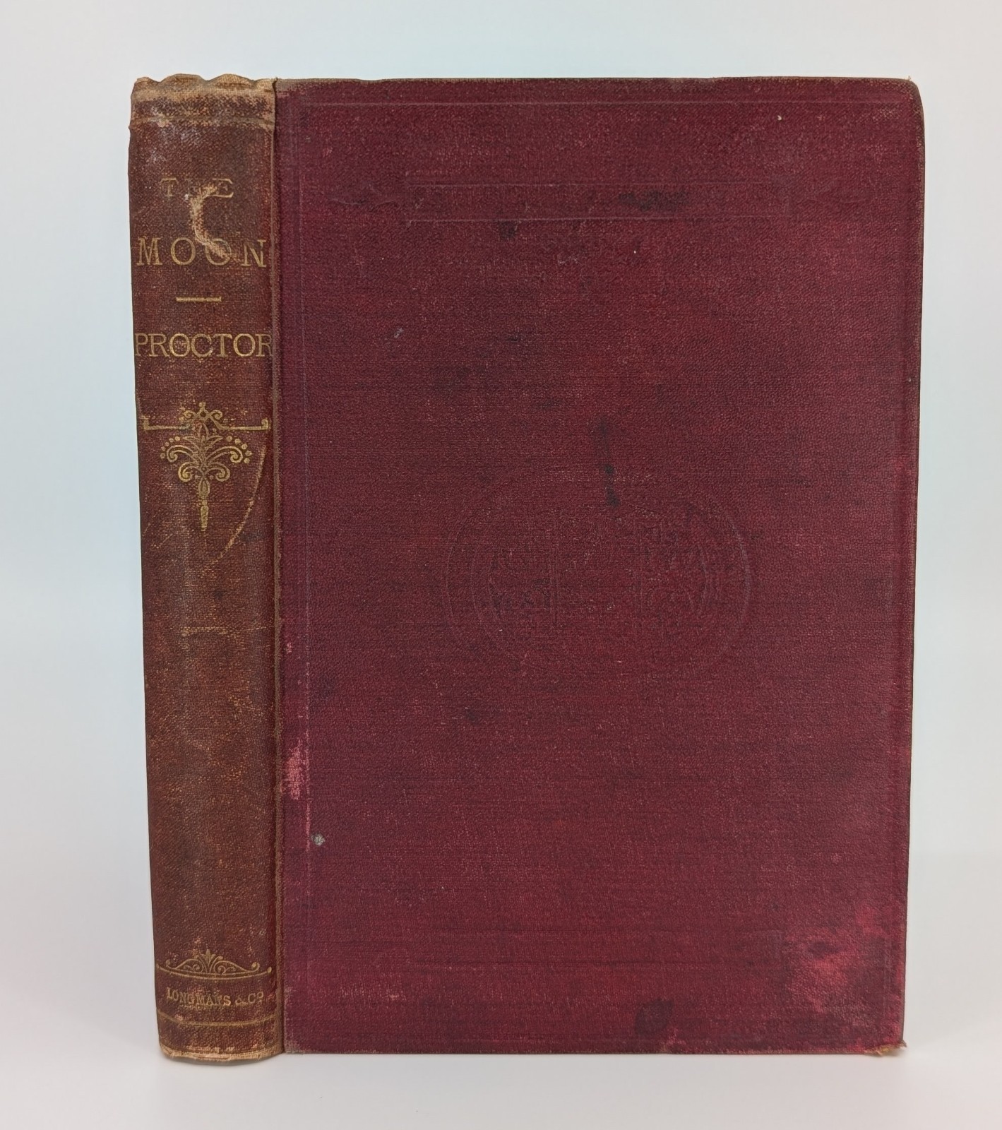 The Moon Richard A. Proctor 1878 Antique Victorian Illustrated Astronomy Book