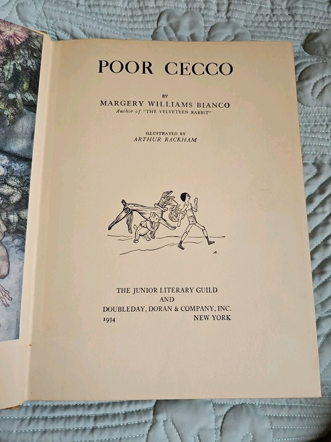 Poor Cecco, Margery Williams Bianco 1934 Illustrated By Arthur Rackam