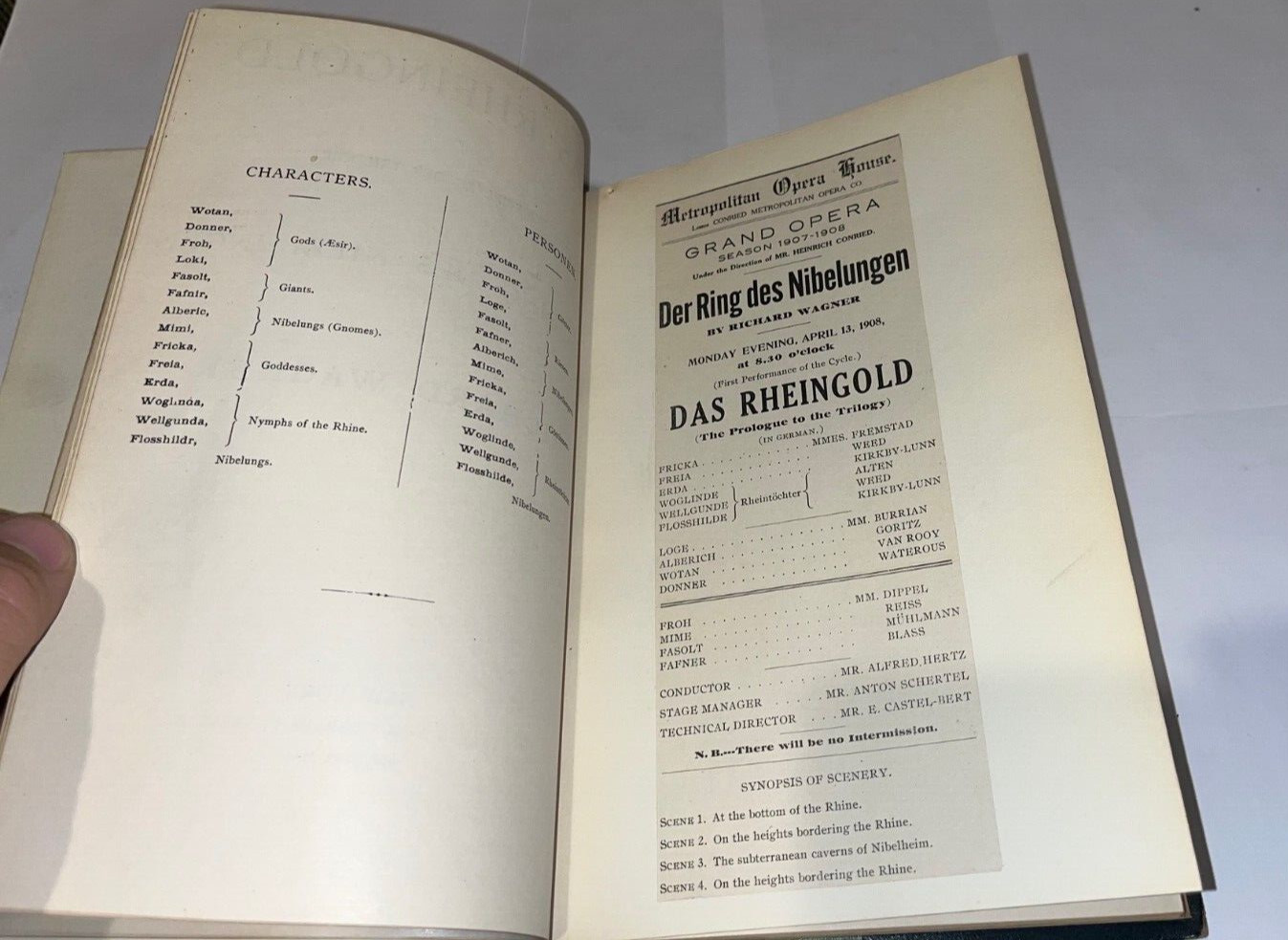 Der Ring des Nibelungen Richard Wagner 1908 Metropolitan Opera Heinrich Conried
