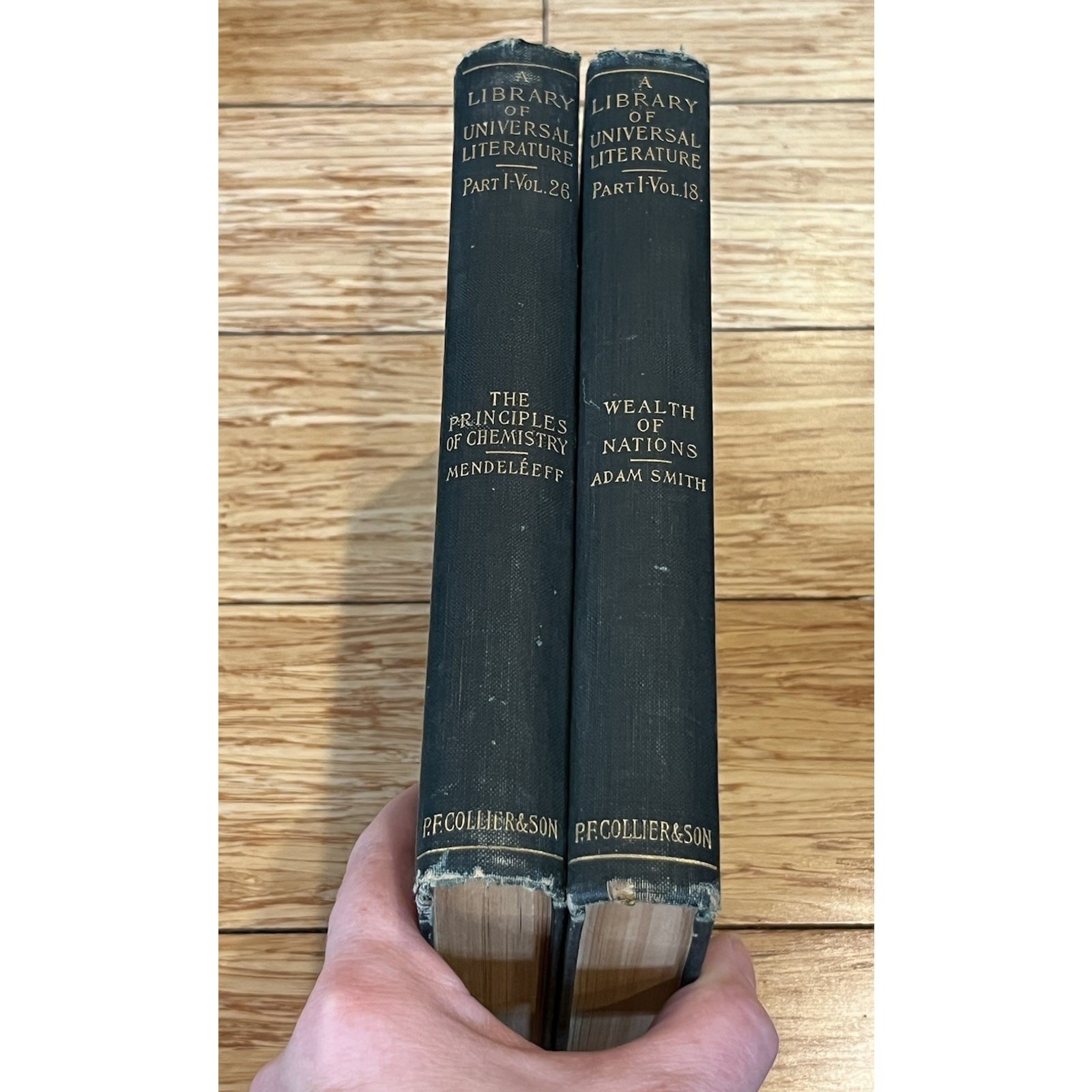 2 Library Of Universal Literature Pt 1 Vol 18, 26 Wealth Of Nations & Chemistry