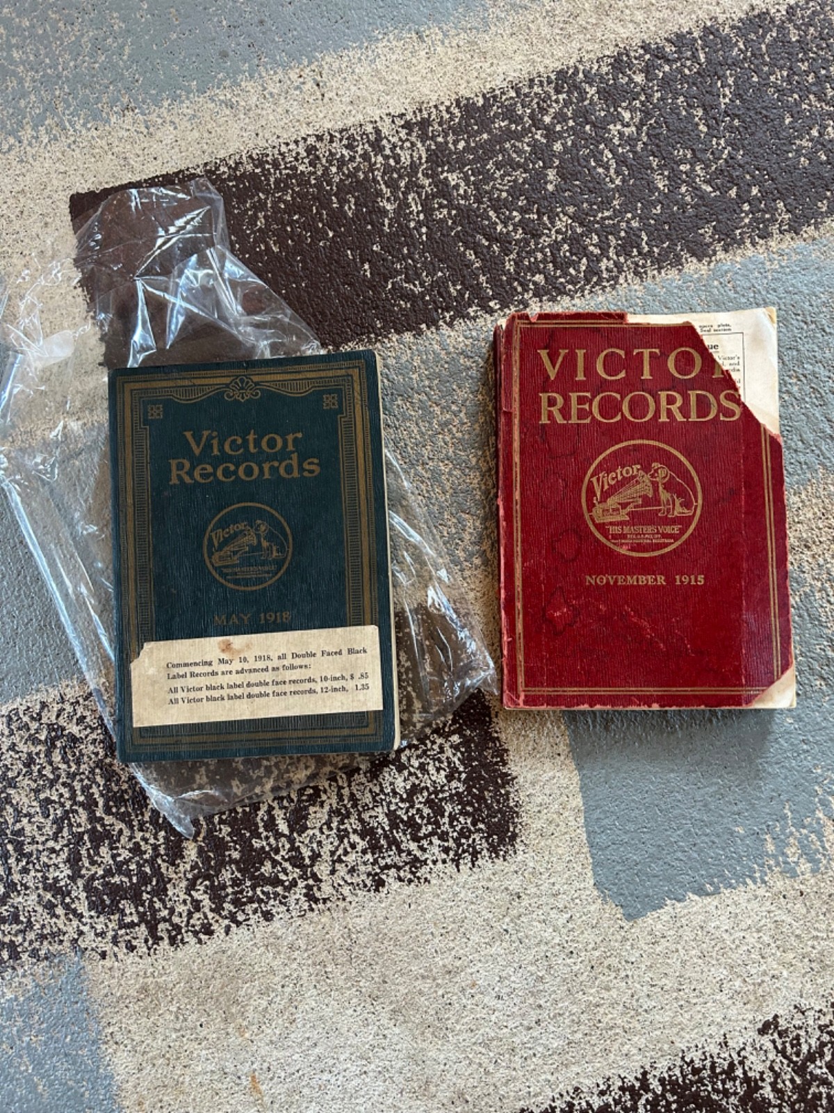 The Catalogue of 2 early 1900’s VICTOR RECORDS catalogs