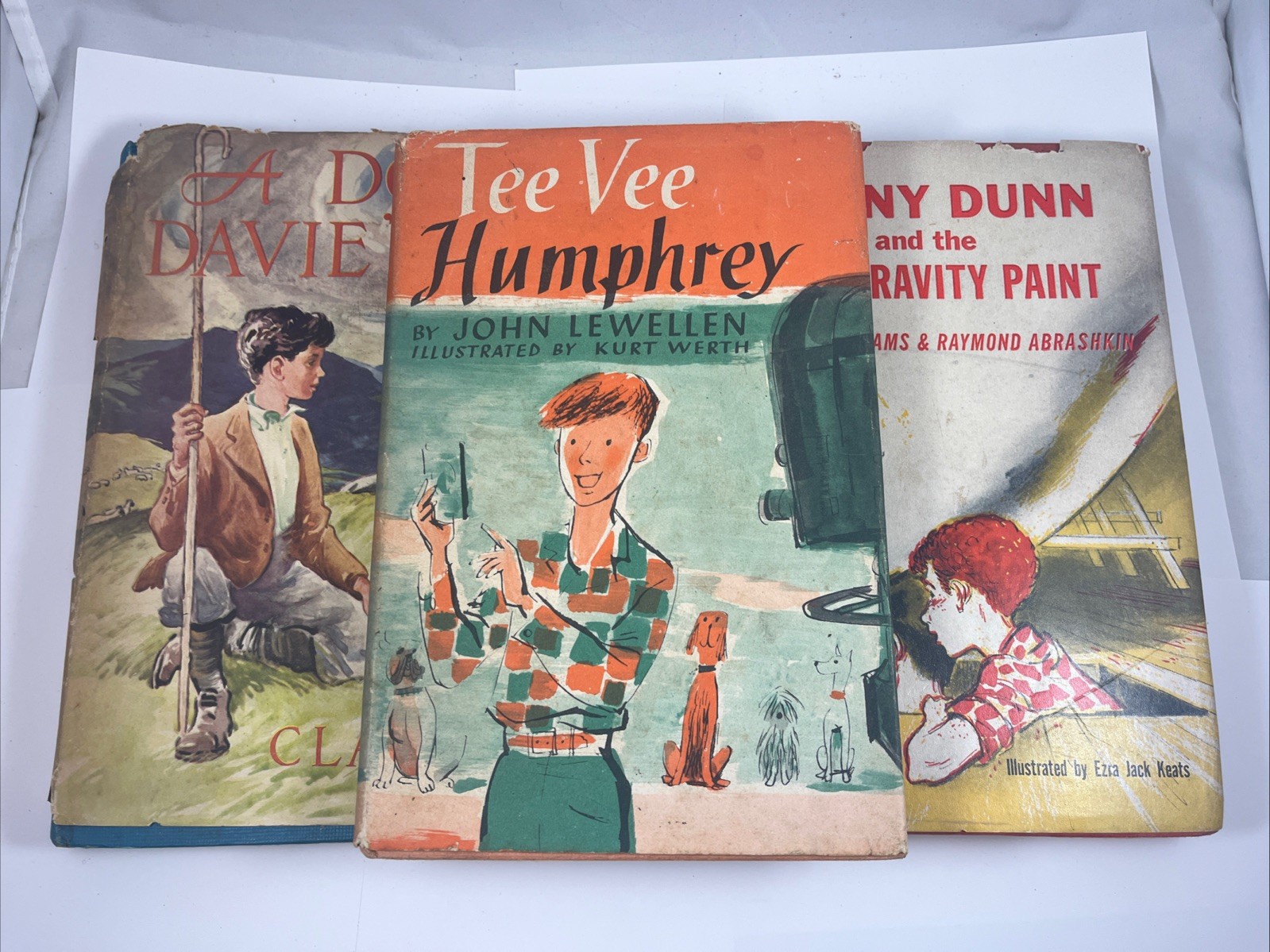 Lot Of 3 Antique Books – Tee Vee Humphrey, Dog For Davies Hill, Danny Dunn