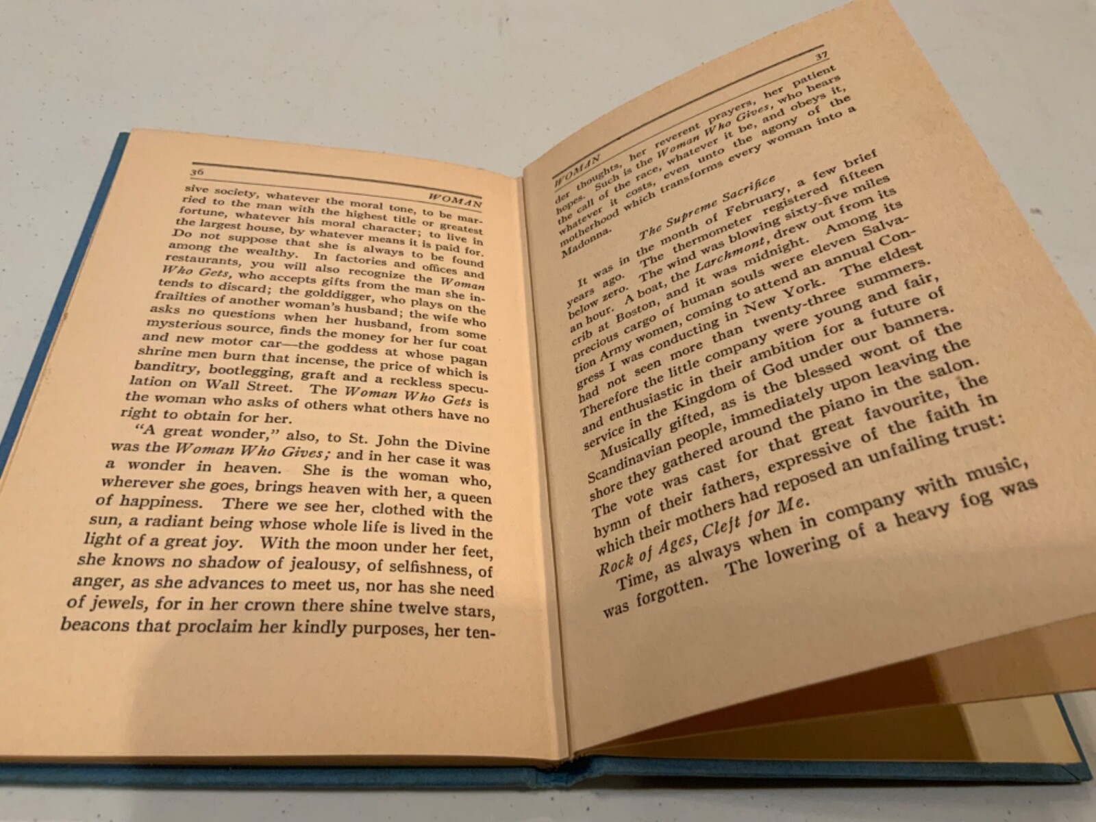 Woman By Evangeline Booth Autographed Hardcover Rare Free Ship