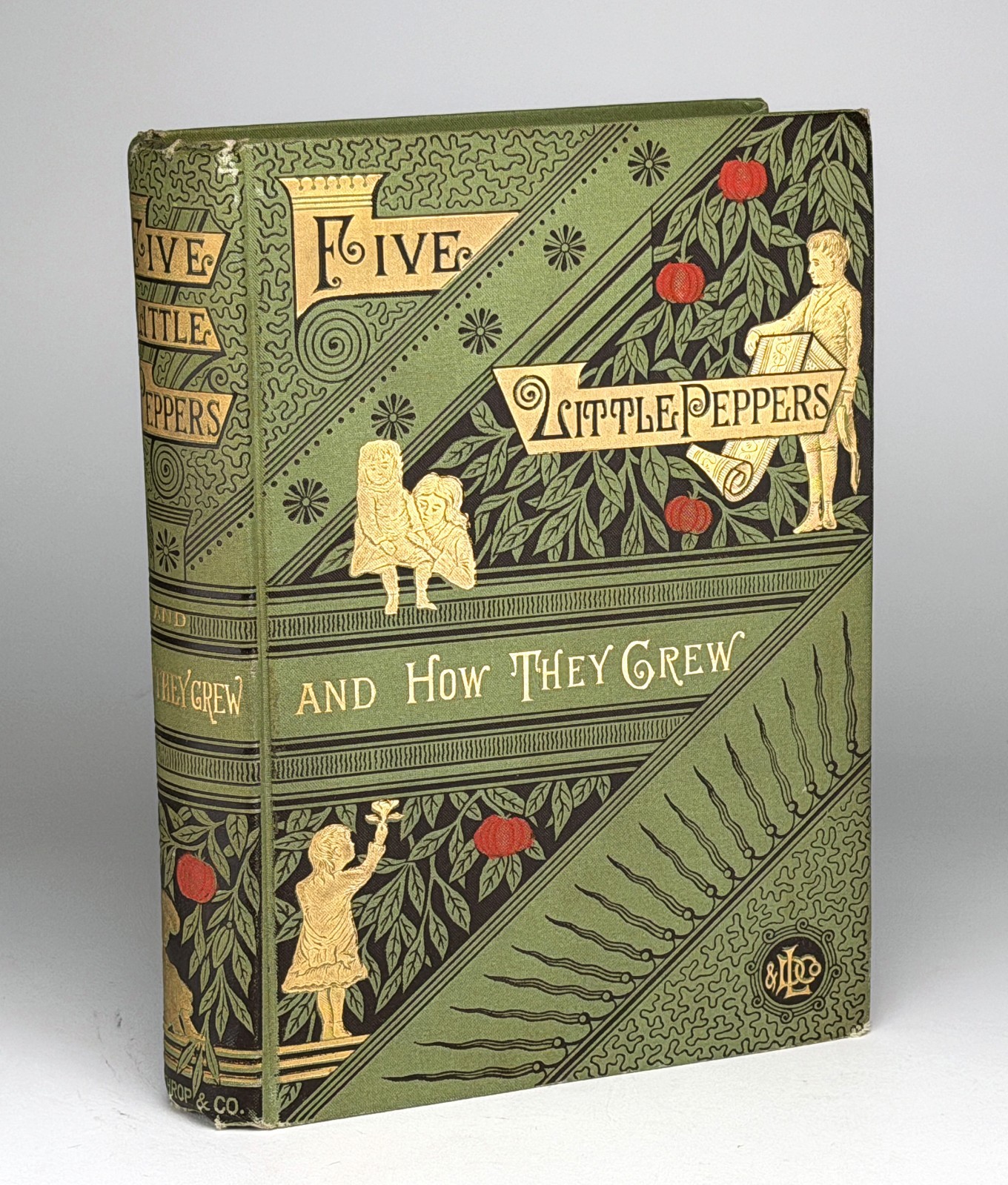 RARE 1880 FIVE LITTLE PEPPERS Margaret Sidney 1st Ed 1st State „Polly“ „Twarn’t“