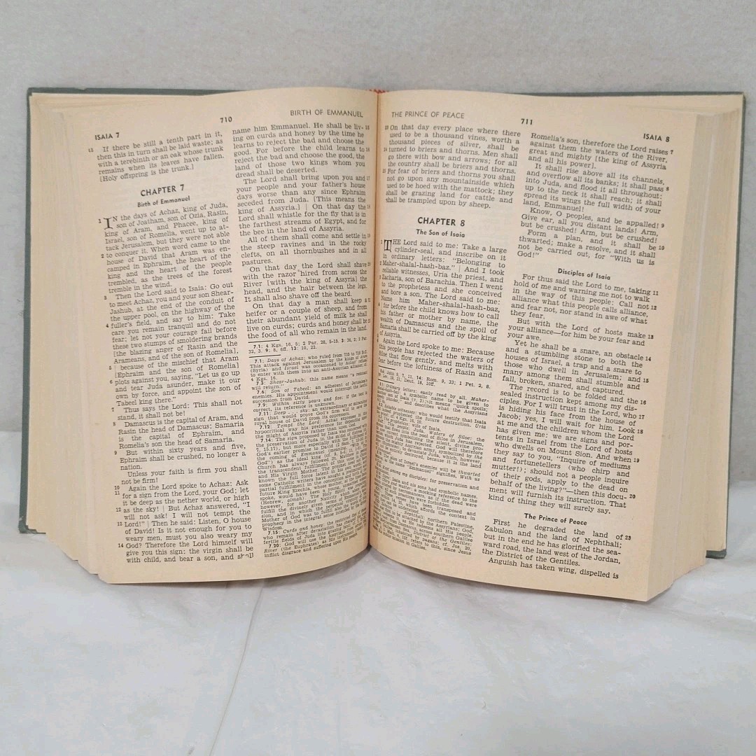 The Holy Bible Confraternity Version 1961 HC New American Catholic Benziger Bros