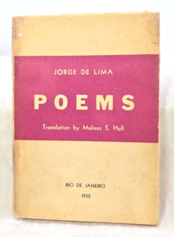 Signed Jorge De Lima Poems Vintage Book -Inscription/Signed by Author – 1952