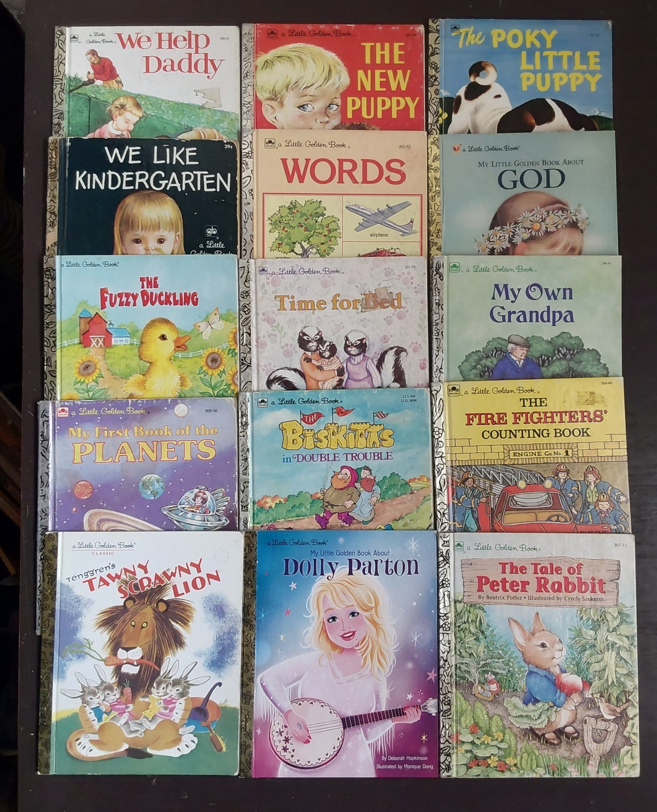 Little Golden Books Lot of 15 Assorted Titles Vintage, Classic, Modern Used