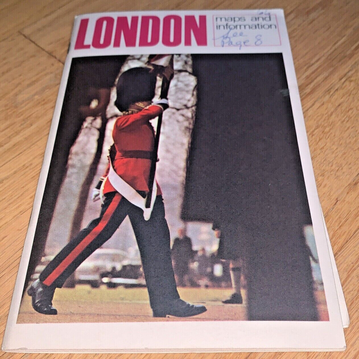 LONDON MAPS AND INFORMATION Book 1966 56 pages with LARGE MAP of LONDON