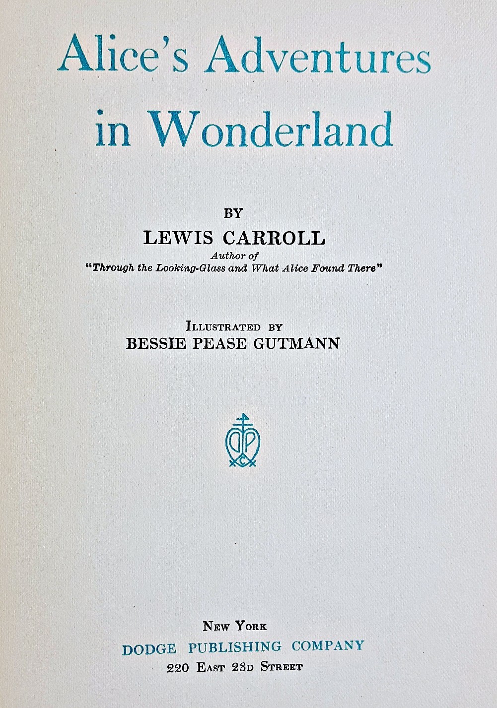 1907 First ALICE IN WONDERLAND Edition ALICE’S Adventures LEWIS CARROLL Antique