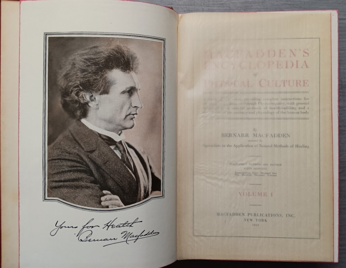 1924 Bernarr Macfadden’s Encyclopedia of Physical Culture, illustrated