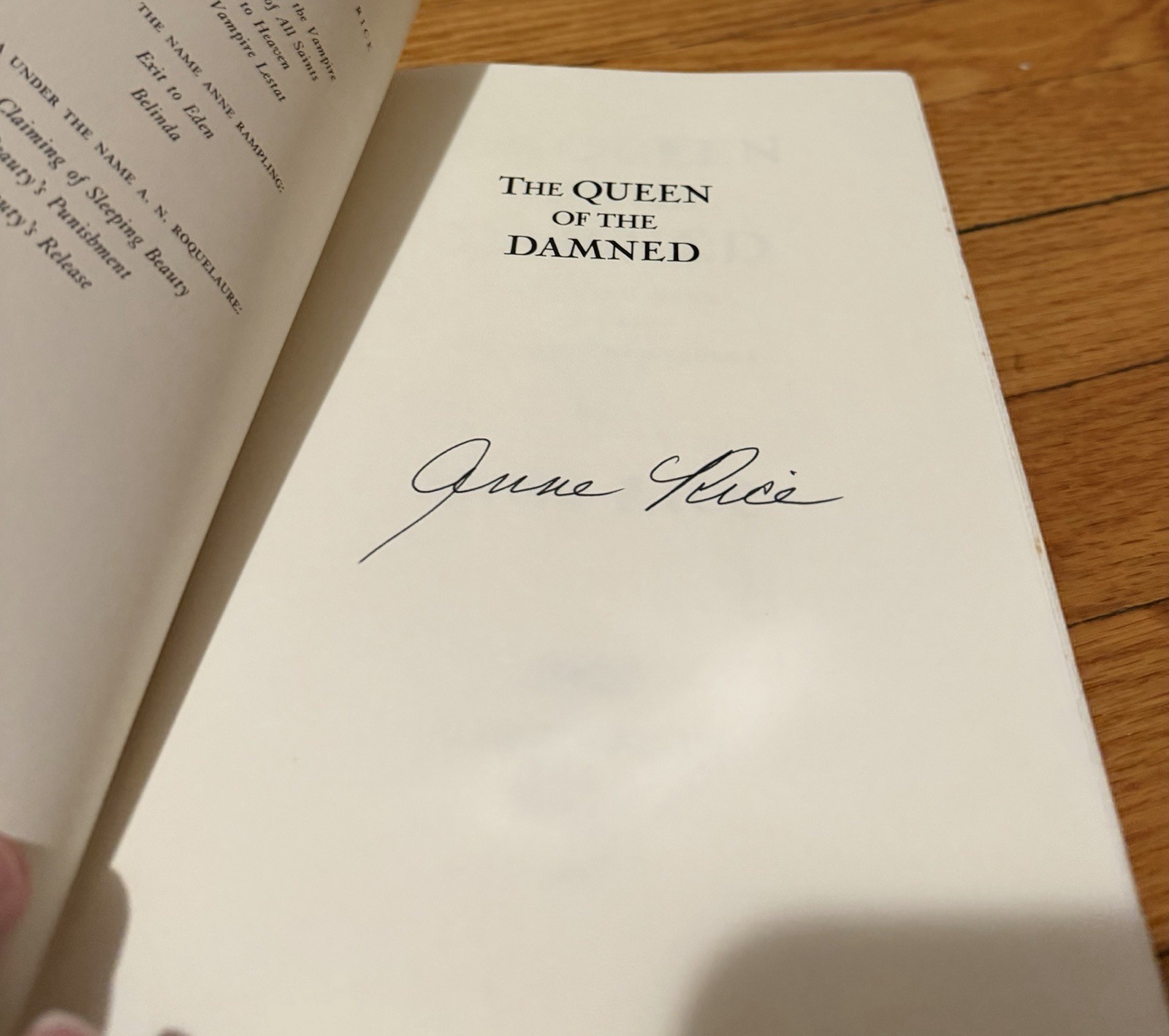 Anne Rice Original 3 Vampire Chronicles First Editions – SIGNED Knopf