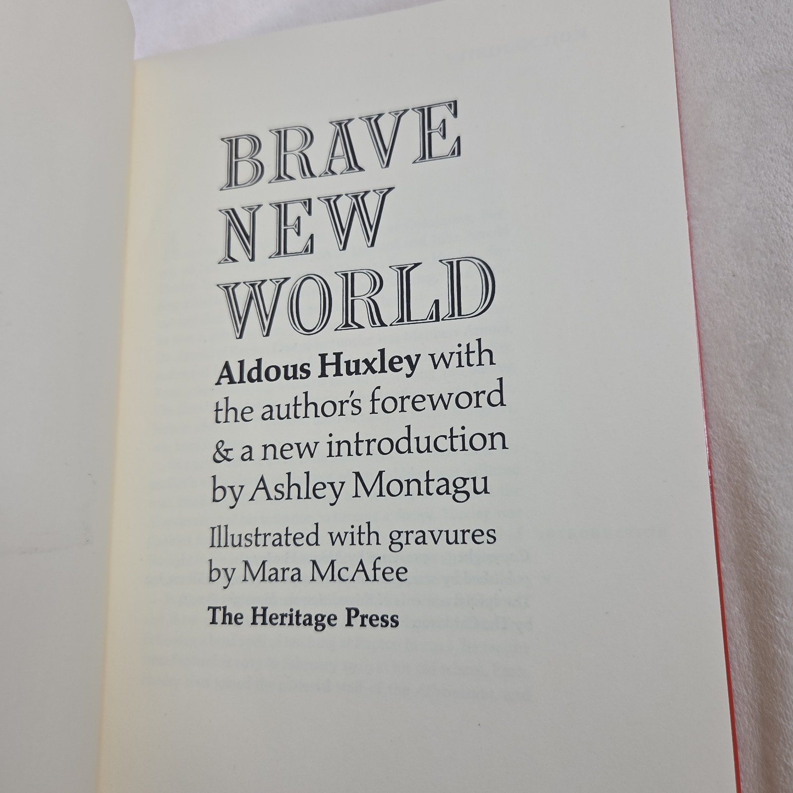 Brave New World by Aldous Huxley Heritage Press HC Slipcase Sandglass Orange