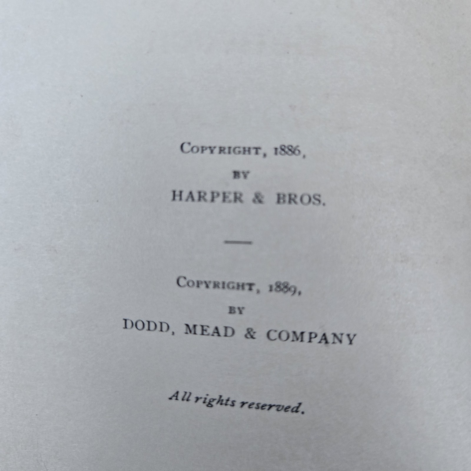 Between Two Loves by Amelia E. Barr 1889 Romance Victorian Era Dodd Mead & Co.