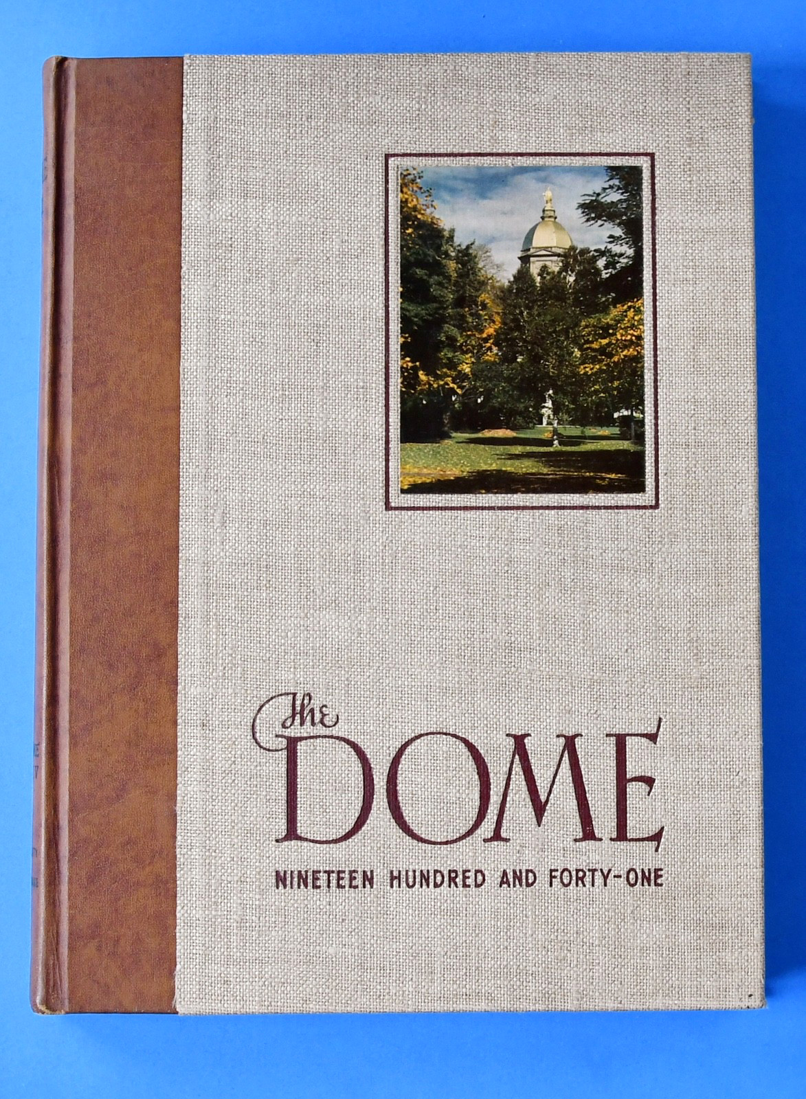 1941 Notre Dame University Yearbook. The Dome. Fighting Irish.