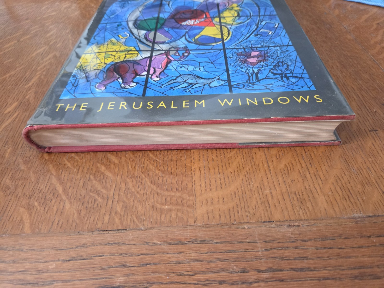 Marc Chagall The Jerusalem Windows 1962 Hardcover Book DJ 2 Original Lithographs