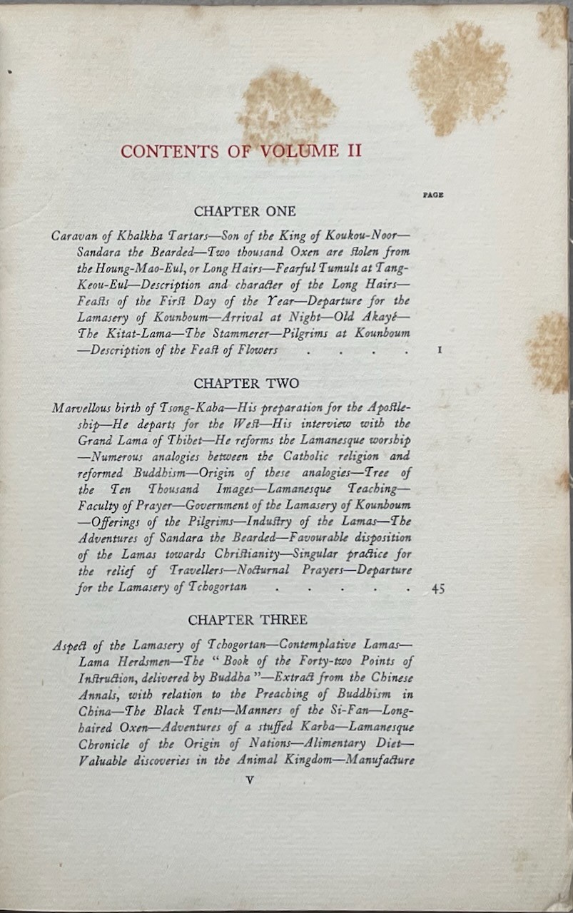 Travels in Tartary, Thibet and China 1844-1946 Vol 2 / Wm. Hazlitt / Harper 1928