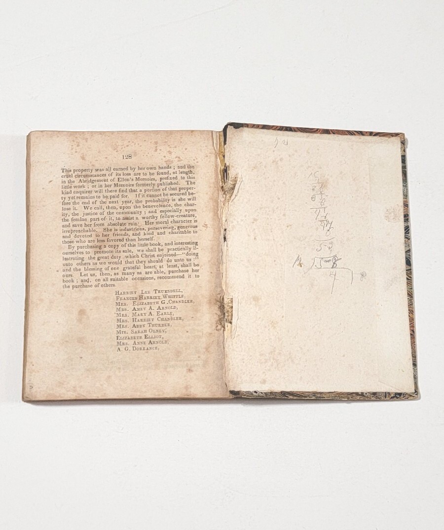 Elleanor’s Second Book 1841 Rare Early Edition Helped Actually Pay For Her Case