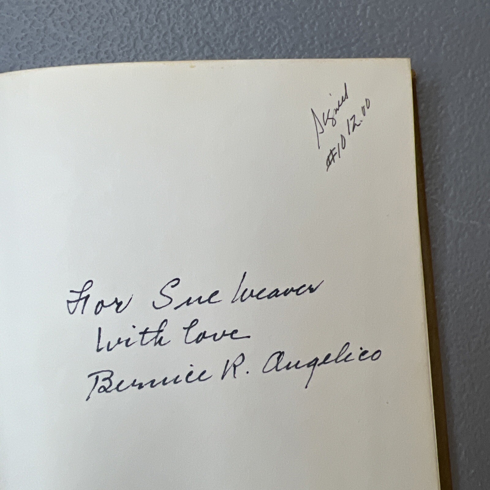 Through the Hours SIGNED Bernice Randall Angelico Poetry 1964 Washington DC