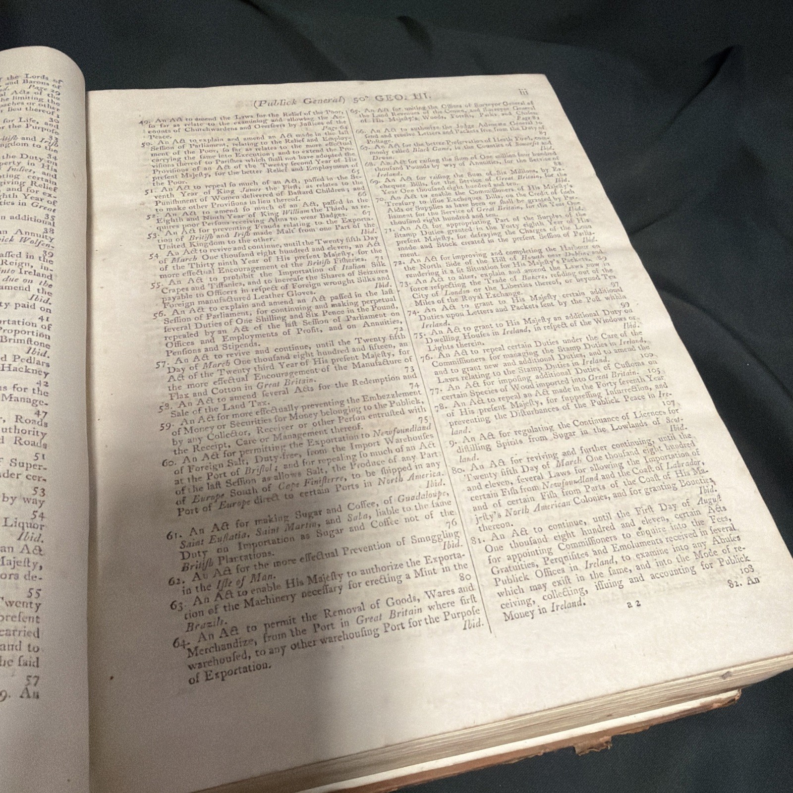 The Statutes of United Kingdom George III 1810-1812 Vol 4 huge Book – SKU (1909)