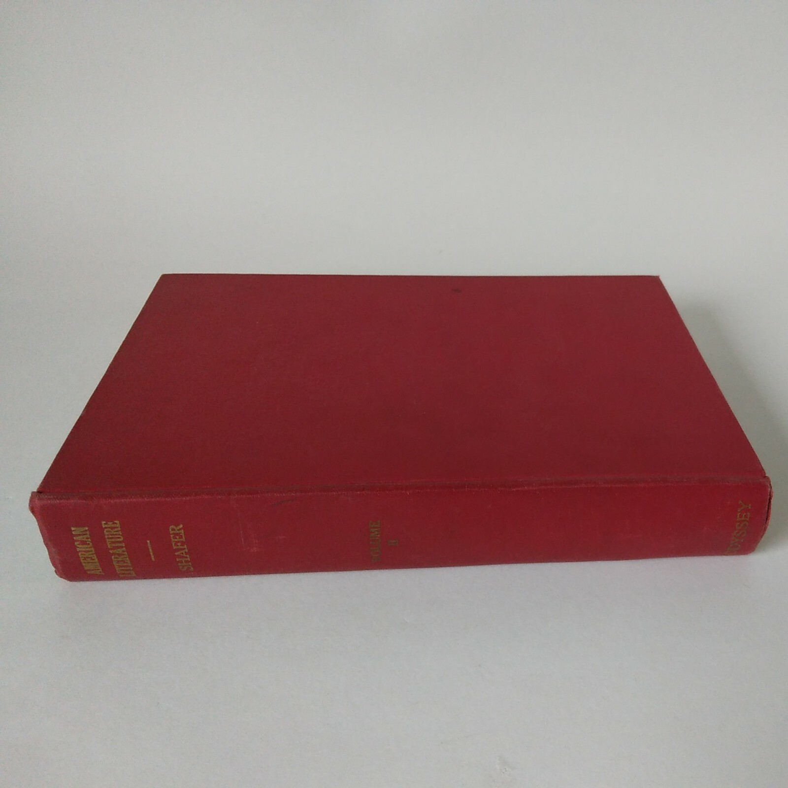 1926 „American Literature“- Selected Texts Robert Shafer, Odyssey Press HC GD