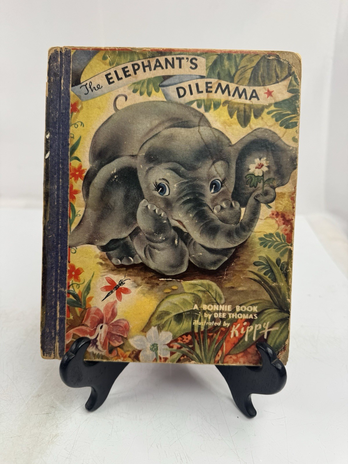 The Elephant’s Dilemma First Edition 1946 A Bonnie Books By Dee Thomas