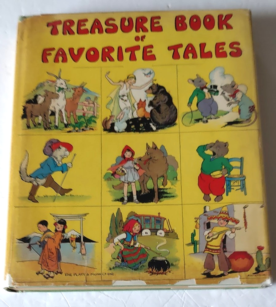 TREASURE BOOK OF FAVORITE TALES WATTY PIPER ED 1936 HC DJ Fairy & Folk Tales *
