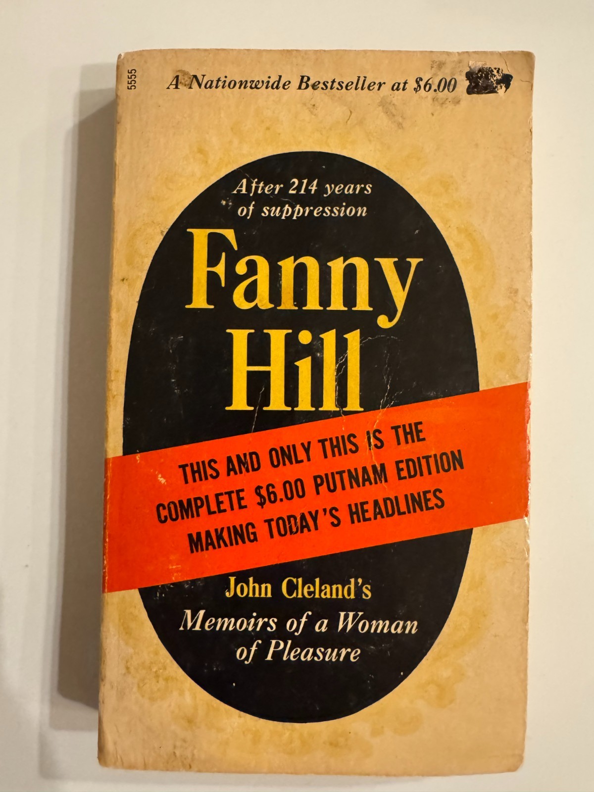 FANNY HILL by John Cleland 1963 G.P. Putnam’s Sons 1st Paperback Edition SEX