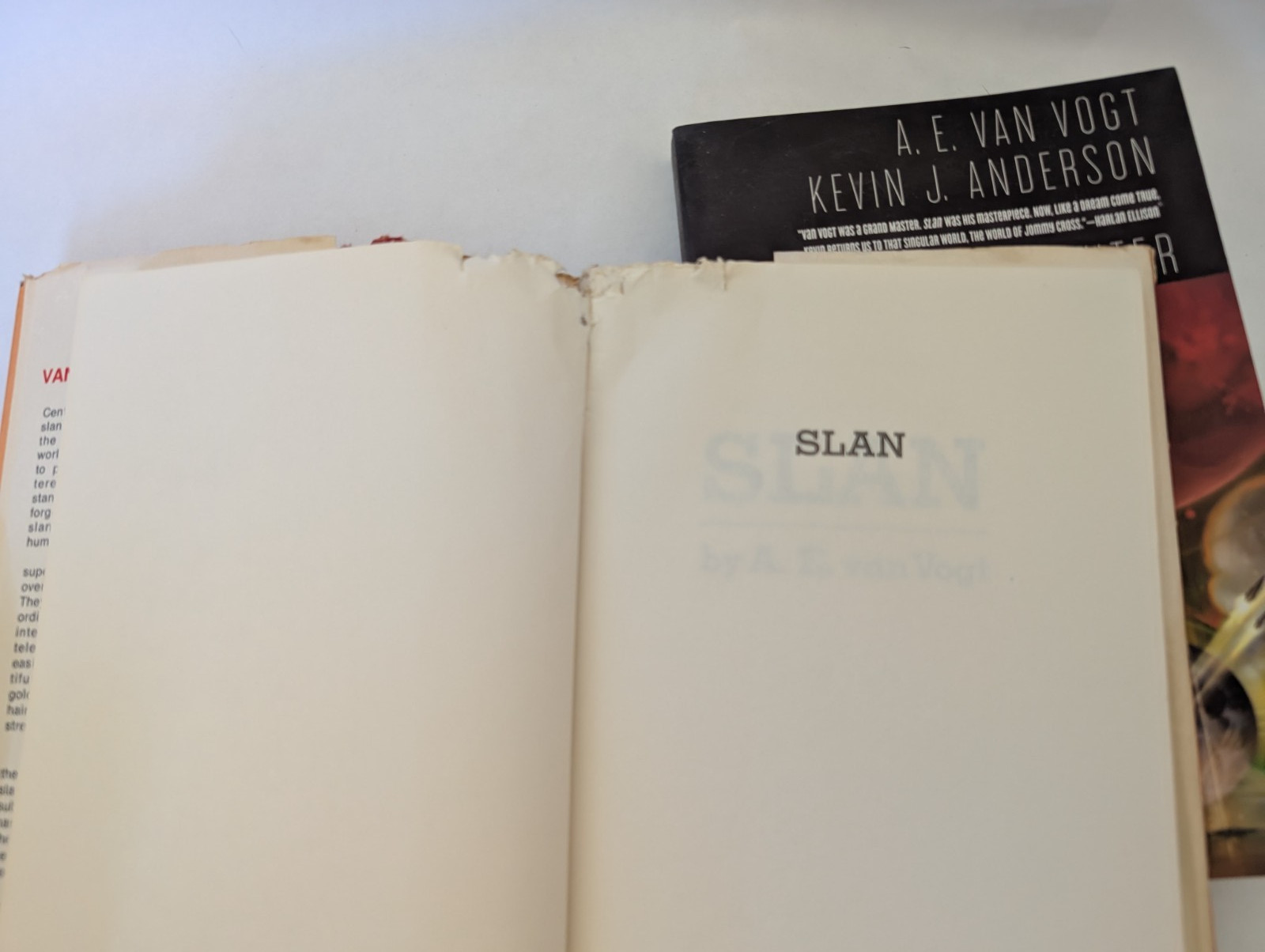 A E Van Vogt SLAN Bundle; Hardcover & 1st Edition Paperbacks