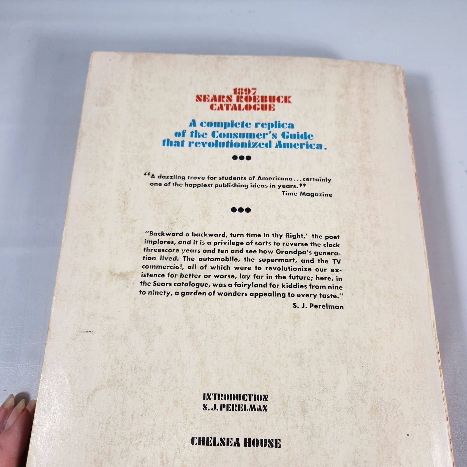 1897 Sears Roebuck Catalogue Consumers Guide Soft Cover Book Reprint 1976