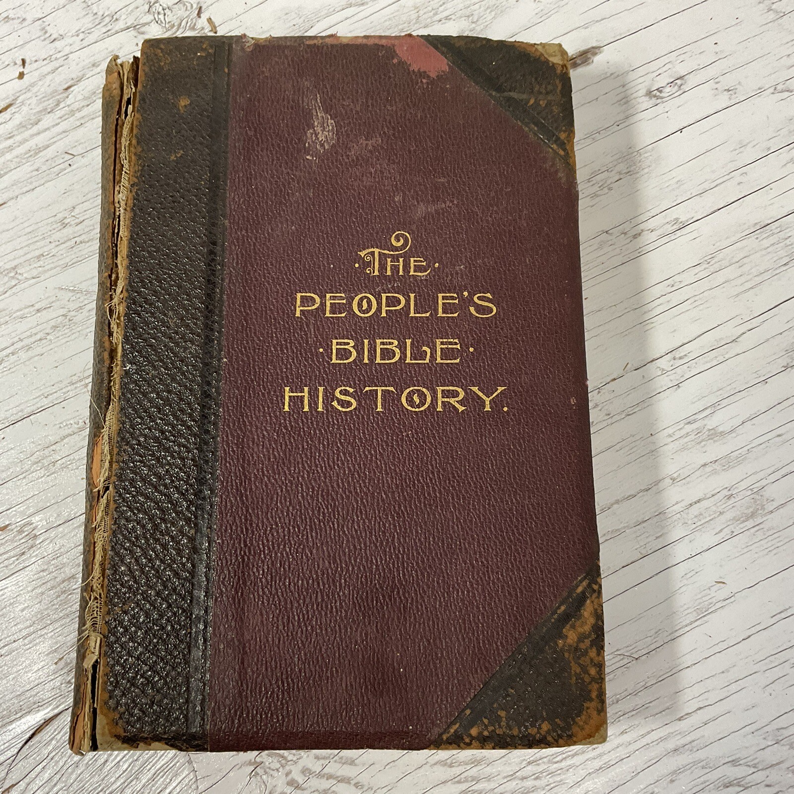 The People’s Bible 1896 Henry O Shepard Company Missing Back Cover