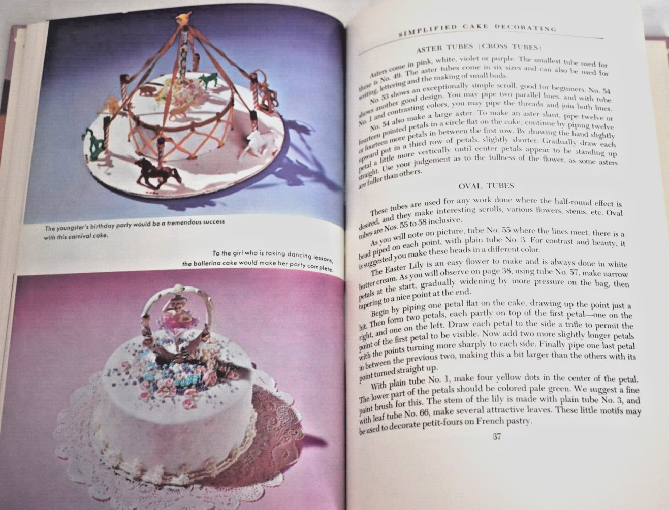 Ateco Simplified Cake Decorating 1960 Hardcover 16th Edition Elizabeth De Unda