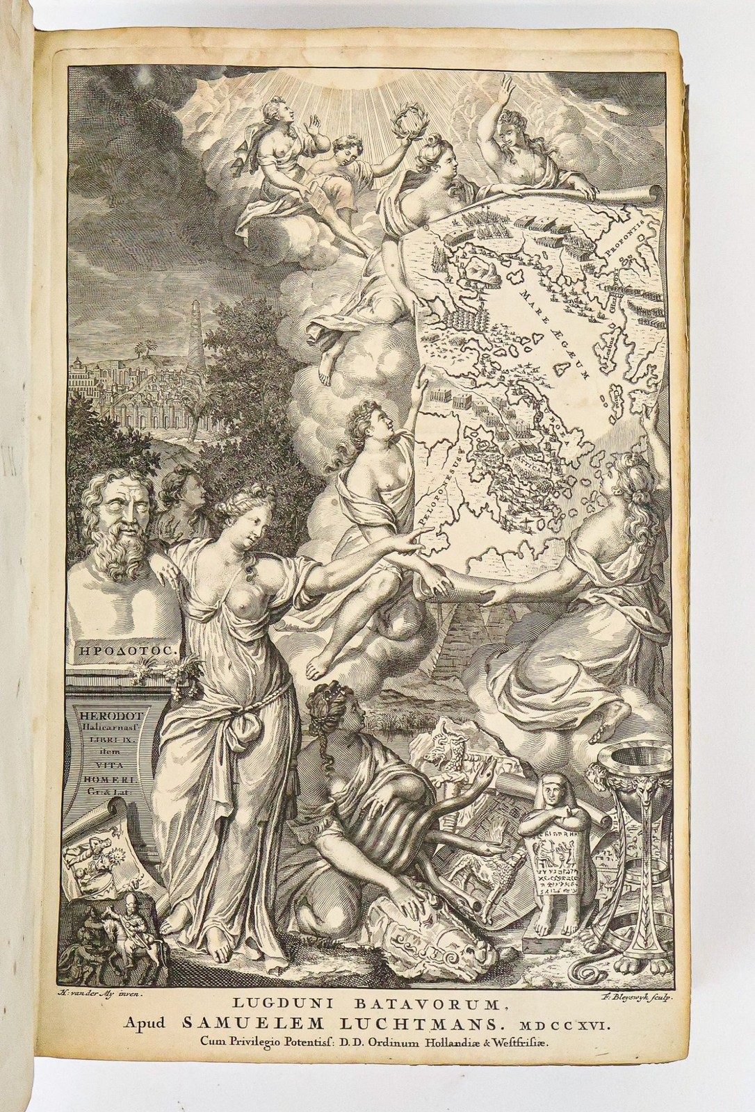 Herodotus / ERODOTOU ALIKARNASSEOS ISTORION LOGOI TH EPIGRAFOMENOI MOUSAI 1715