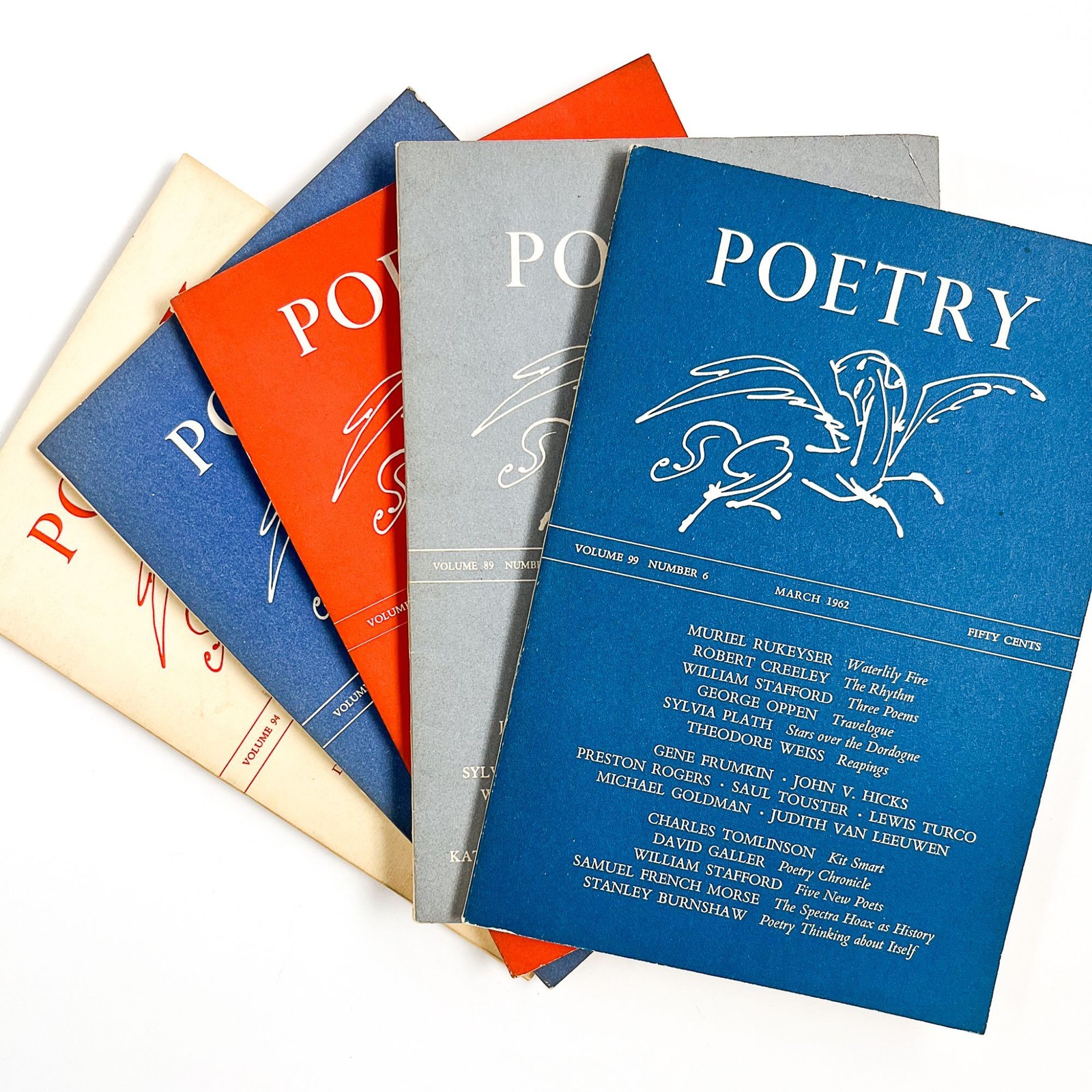 Sylvia Plath / Collection of 41 Magazine and Literary Magazine Appearances 1st