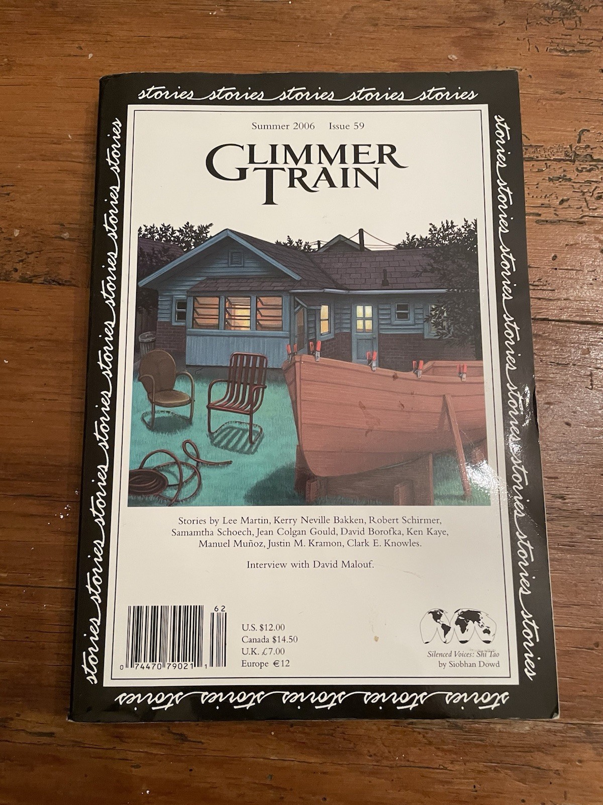GLIMMER TRAIN – Summer 2006, Issue 59 – Stories, Interview, wtih Bookmark