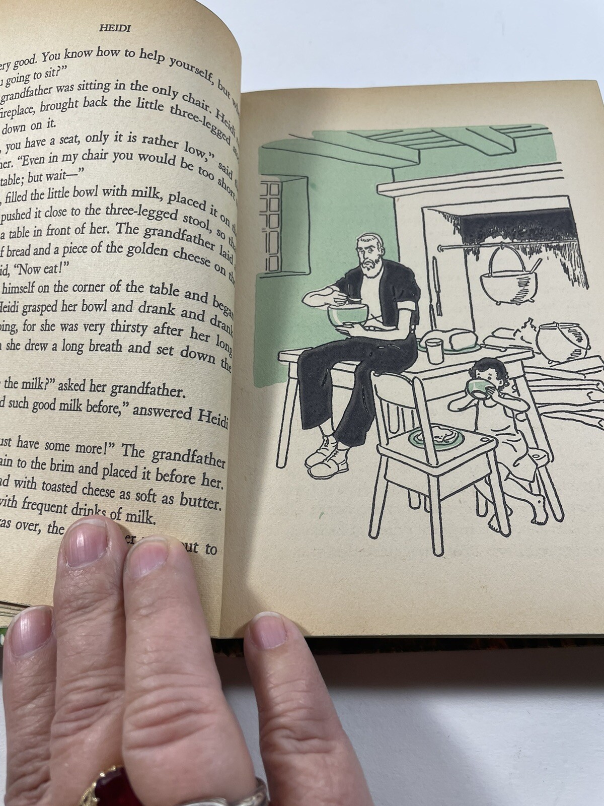 1955 Heidi by Johanna Spyri Hardcover Book Whitman Publishing Janet Smalley pics
