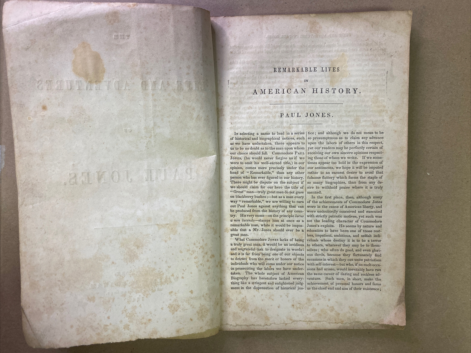 The Life And Adventures of Paul Jones by William H Graham