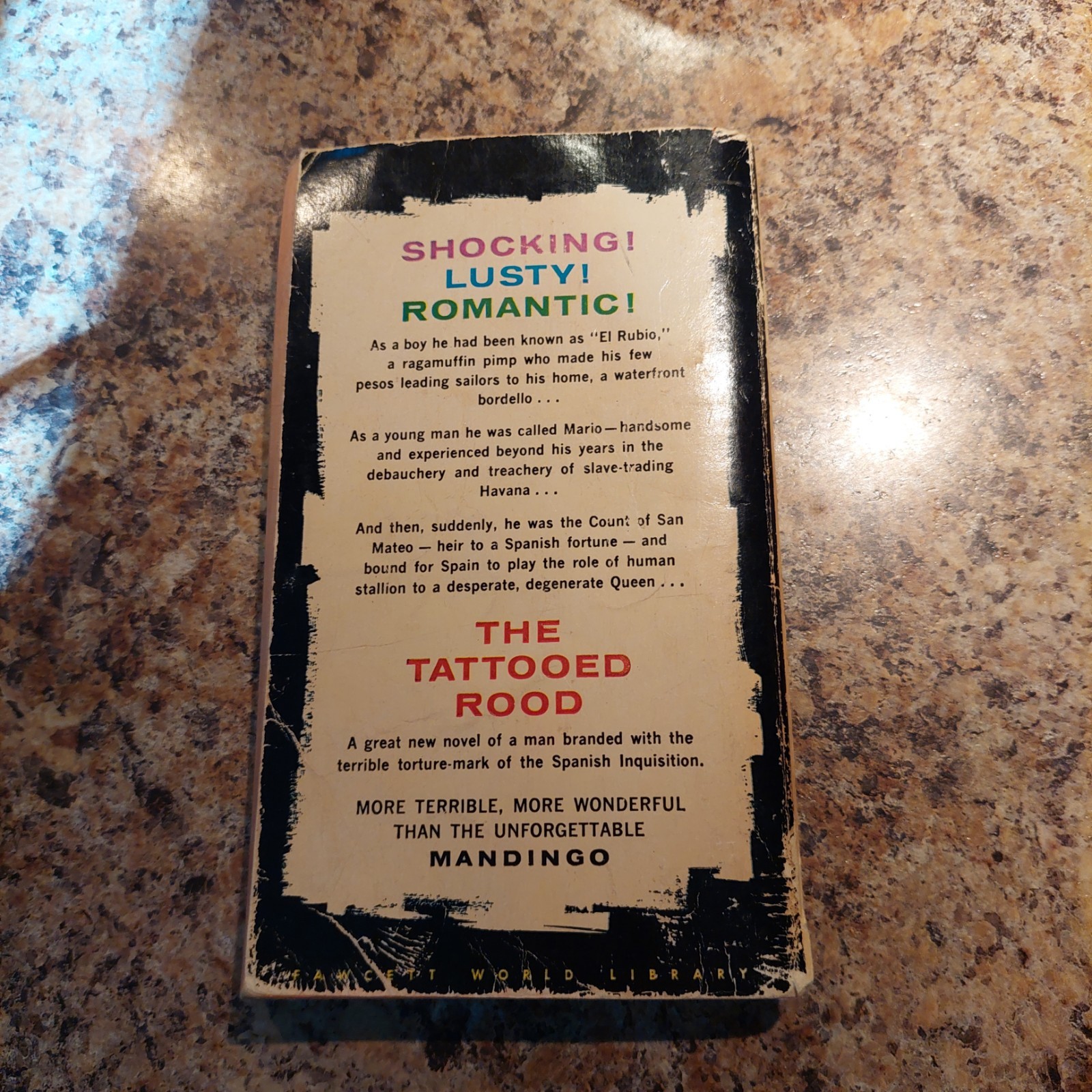 THE TATTOOED ROOD by Kyle Onstott & Lance Horner 1970 Crest Paperback