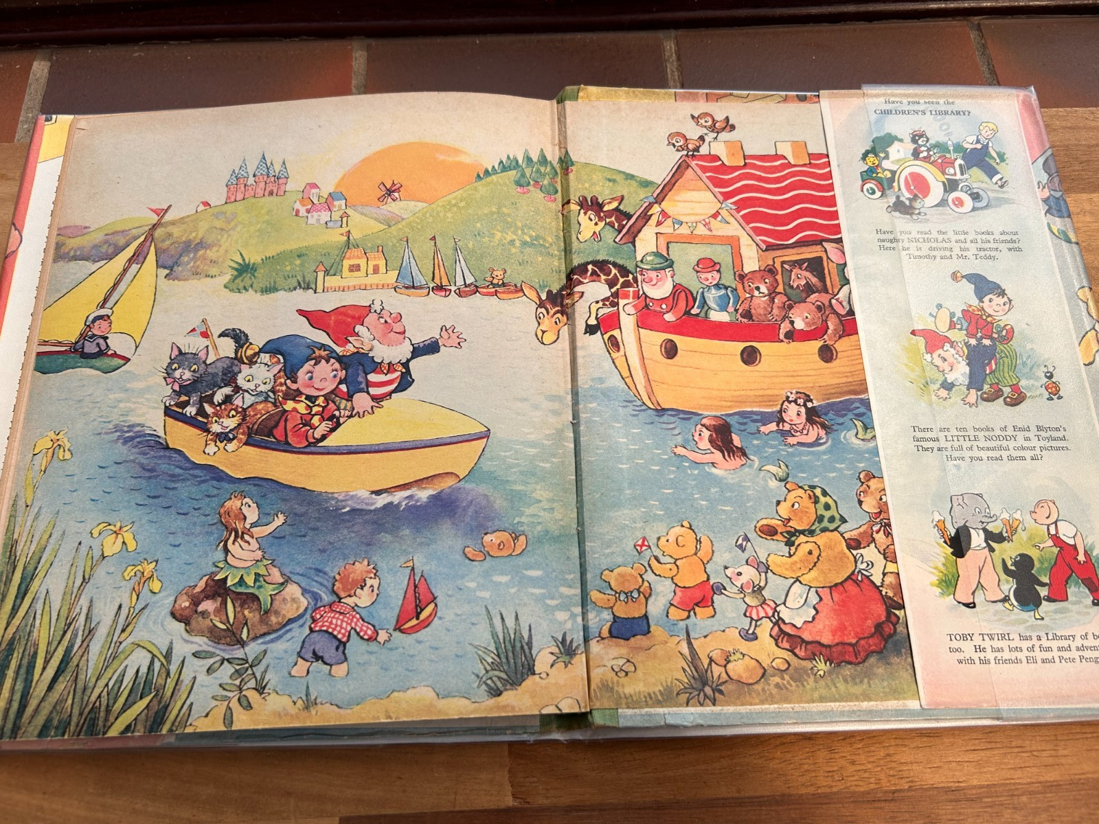 Enid Blyton’s New Big Noddy Book Hardback Sampson Low Vintage Children’s Book