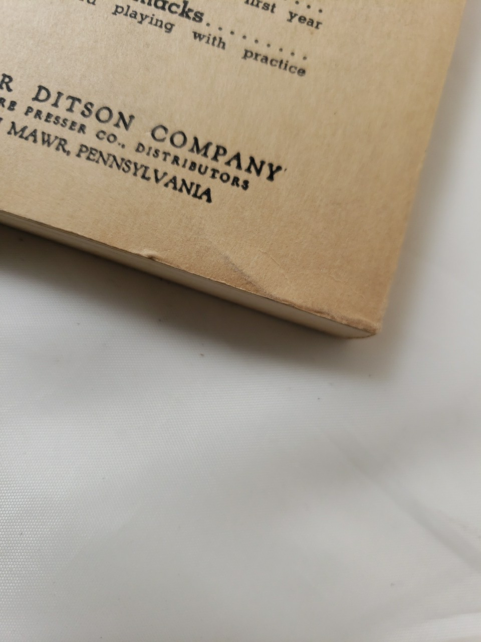 ELSON’S POCKET MUSIC DICTIONARY By Louis C. Elson c. 1909