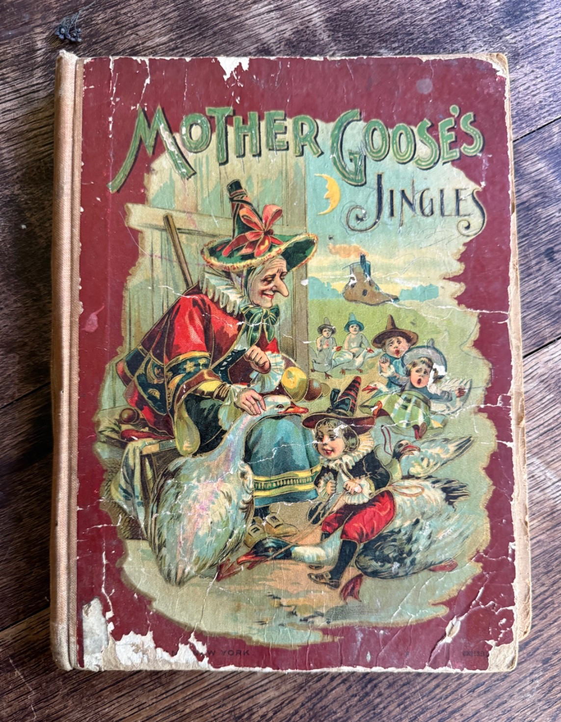 Early 1900’s Antique Children Book Mother Gooses Jingles McLoughlin Brothers