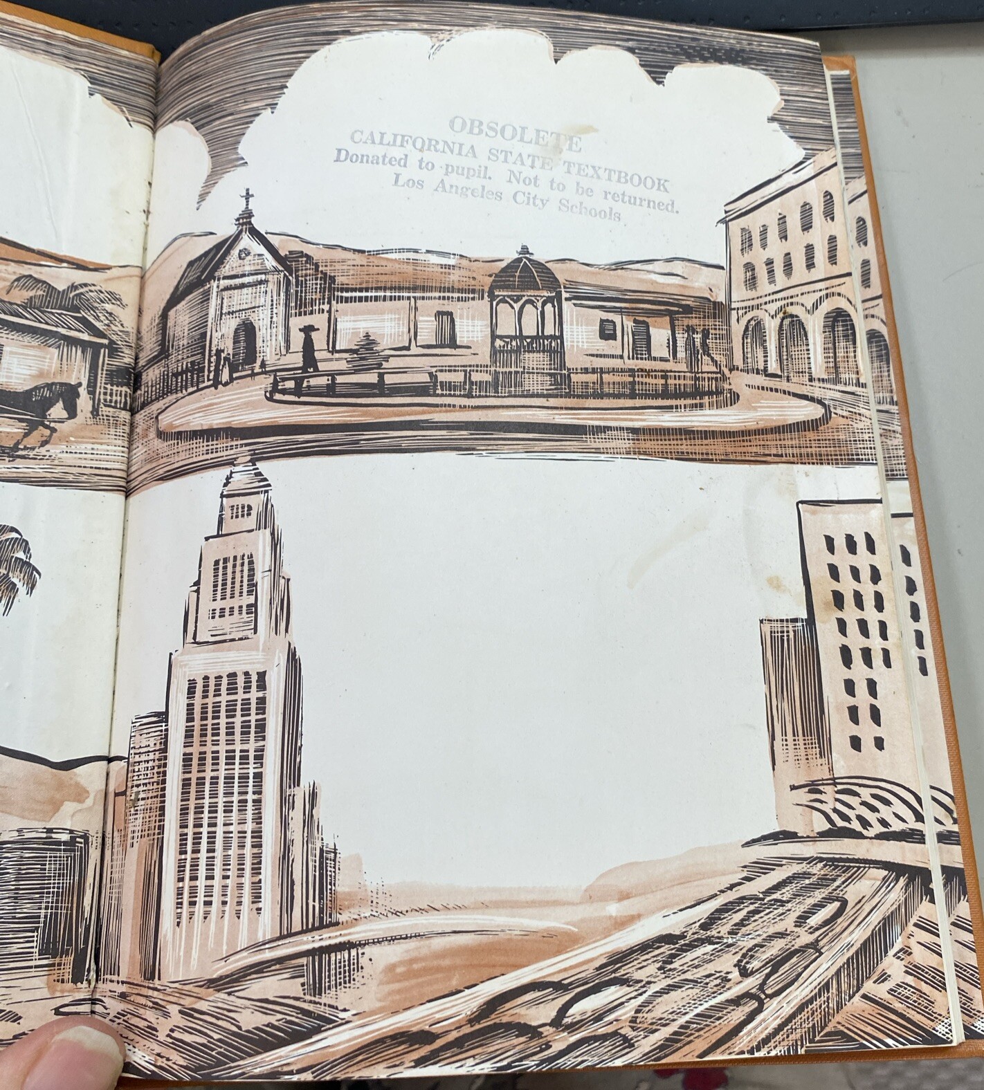 1966 Don Freeman Illustrated Angelenos: Then & Now, Los Angeles History3rd Grade