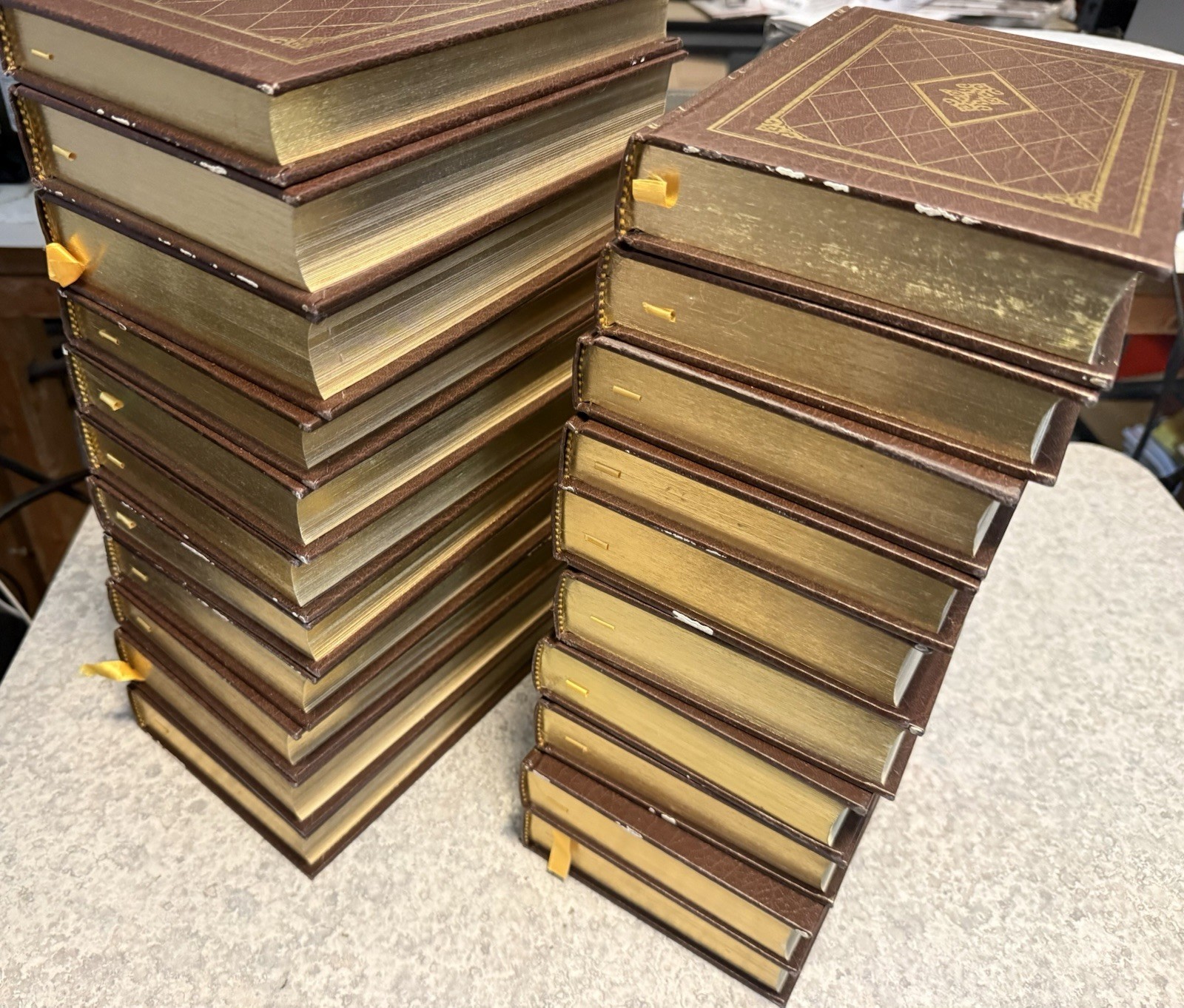 Lot of 21 The Harvard Classics Collector’s Edition Hardcover Books Brown (1980)