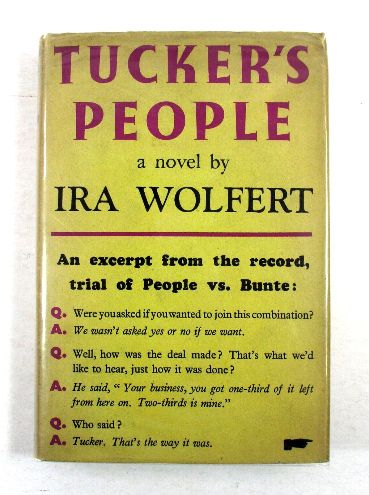 1st UK EDITION „Tucker’s People“ Ira Wolfert – 1944 HC w/DJ Victor Gollancz Ltd