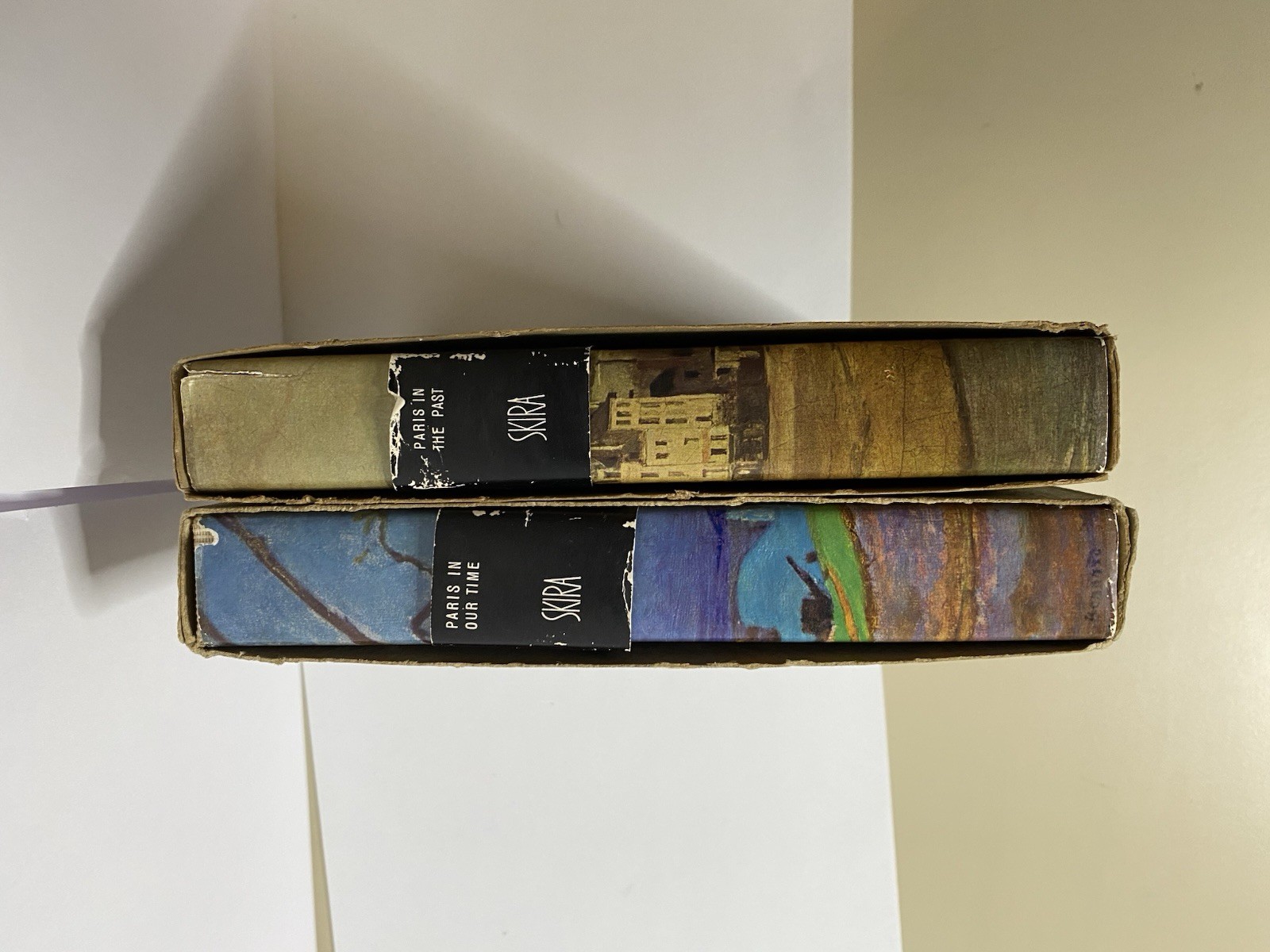 Paris In the Past, Paris in Our Time Two (2) Skira Art Books – box hardcovers