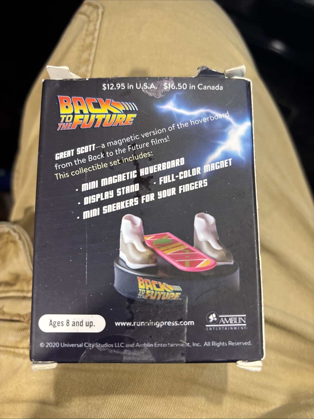 New RP Running Press BACK TO THE FUTURE Mini Magnetic Hoverboard & Sneakers