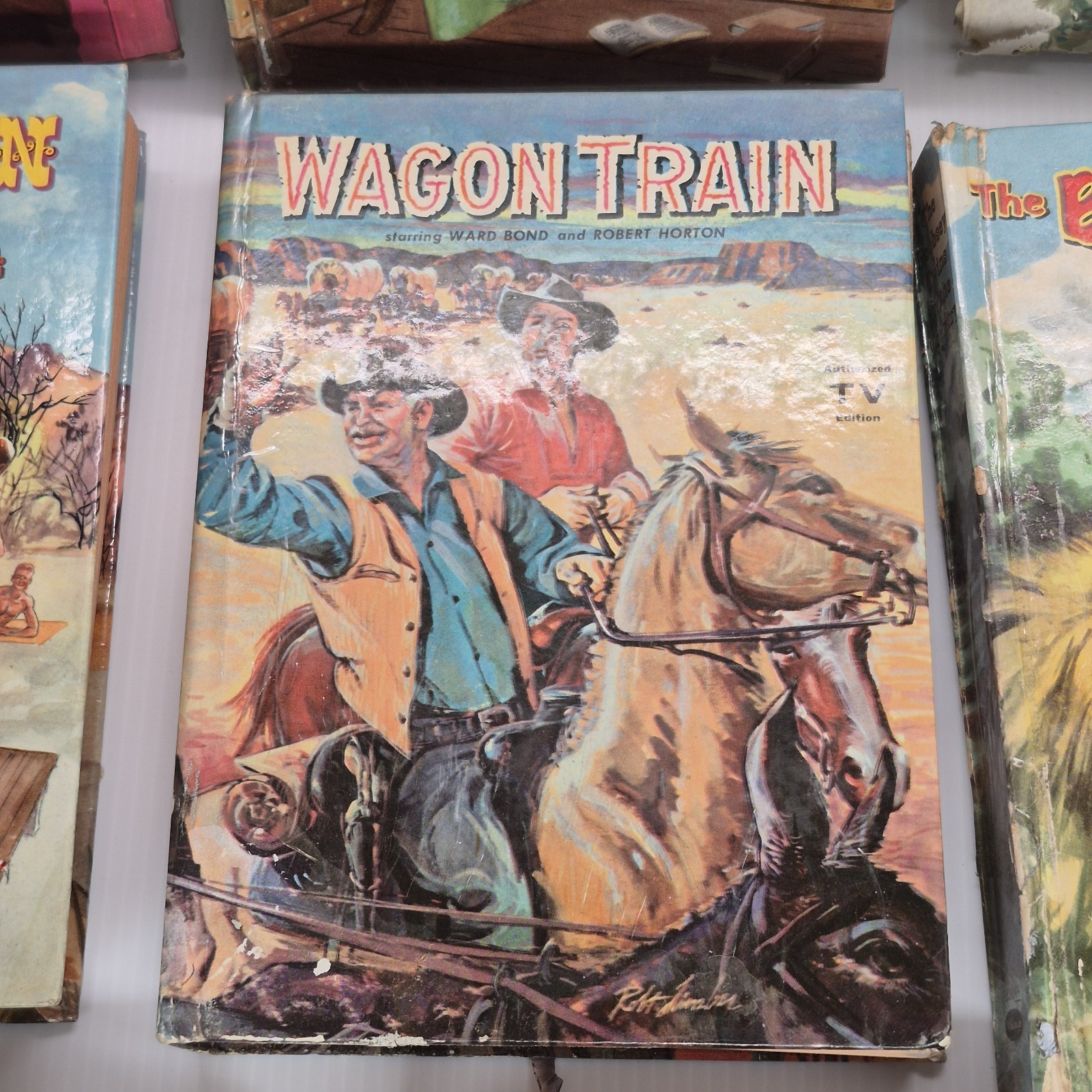 vintage Whitman publishing hardcover books featuring Western TV show Lot Of 11